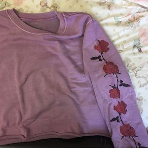 Purple crew neck